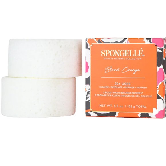 Spongelle Blood Orange Body Wash Infused Buffers (set of two) 30+ uses - Picture 1 of 6